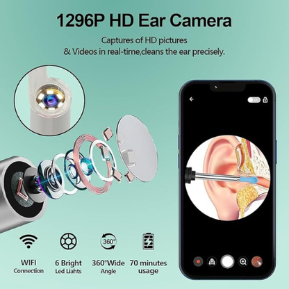Limpiador de Oídos con Cámara